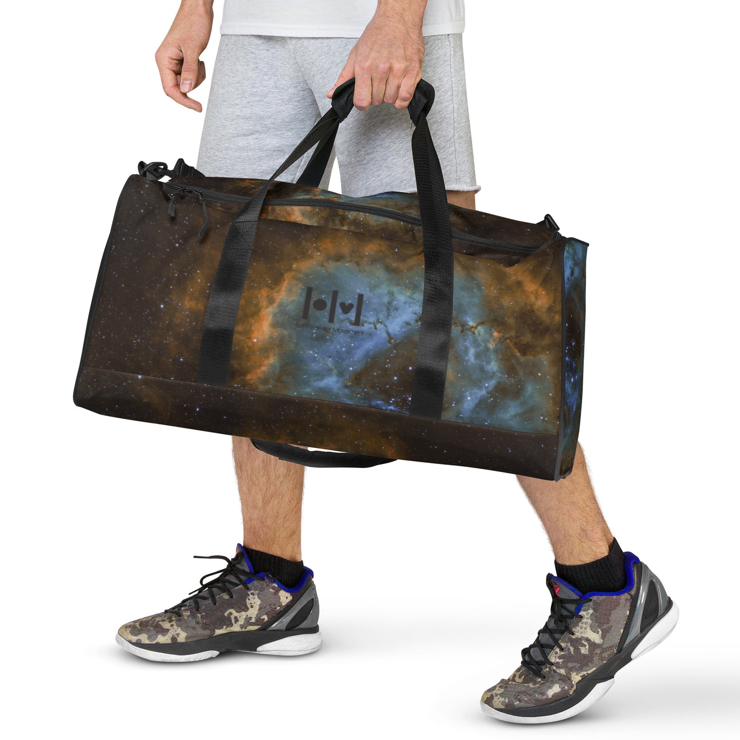 EHM Duffle bag - SPACE Brown Blue Nebula