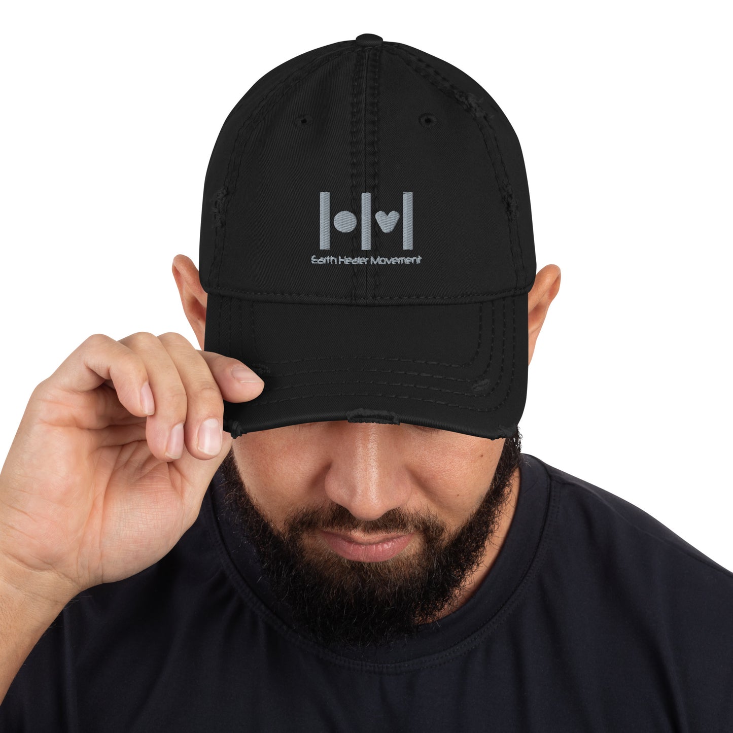 EHM Distressed Dad Hat