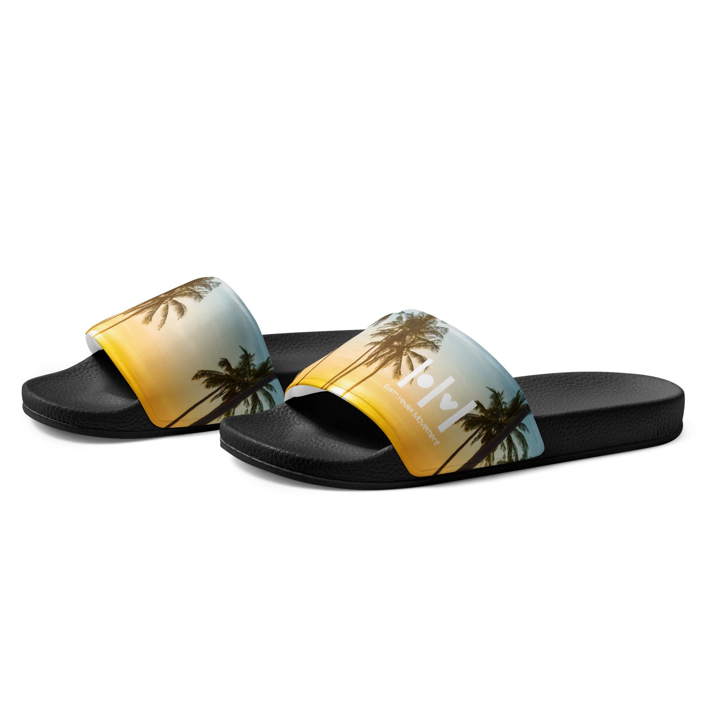 Men’s slides - palms yellow