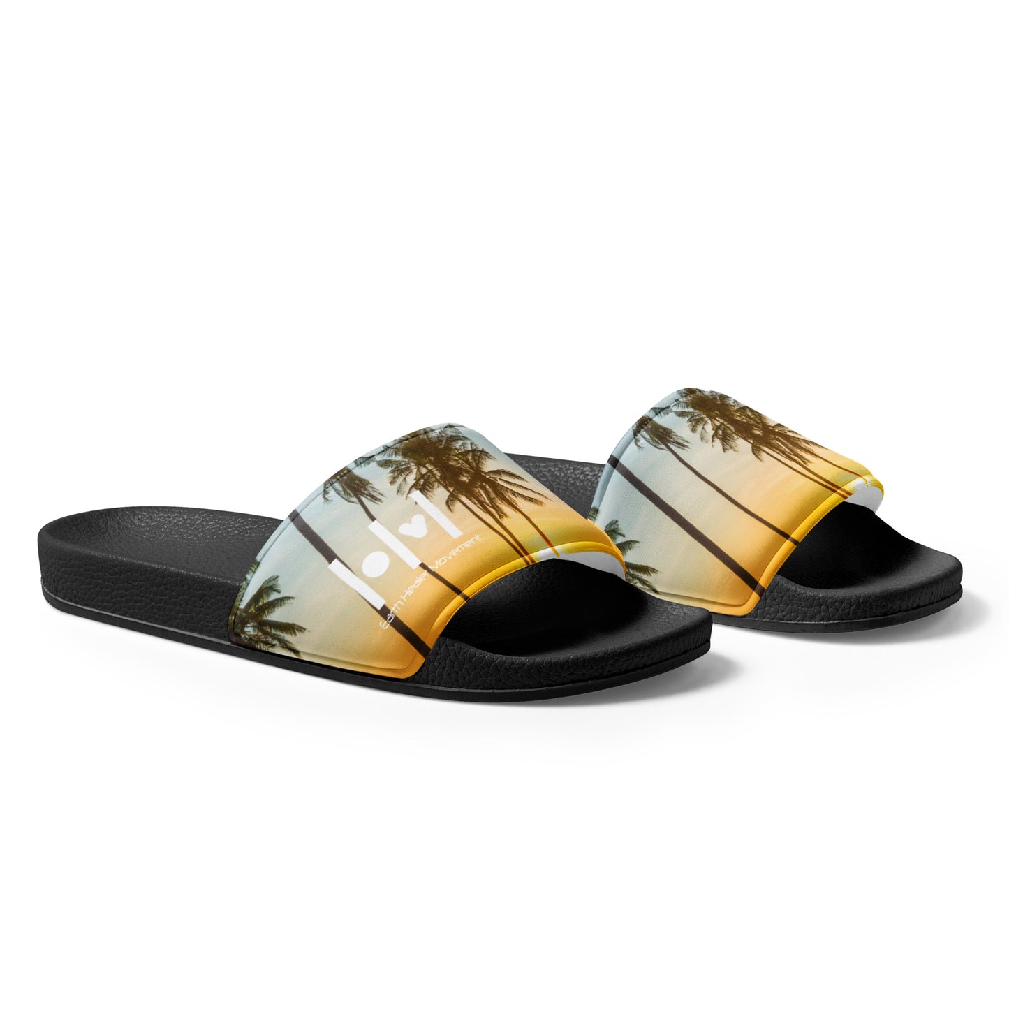 Men’s slides - palms yellow