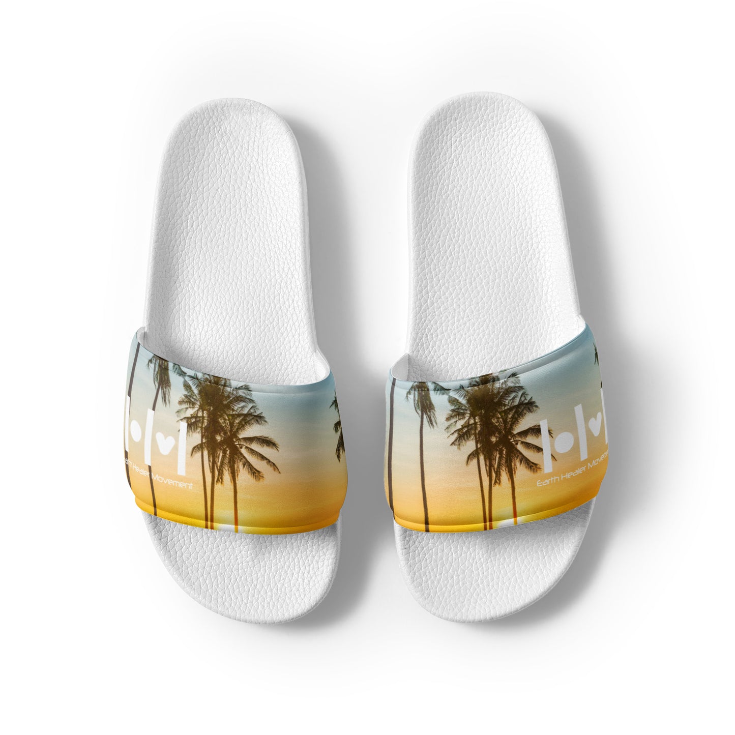 Men’s slides - palms yellow