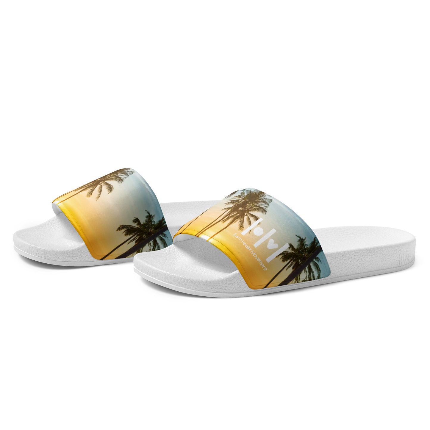 Men’s slides - palms yellow