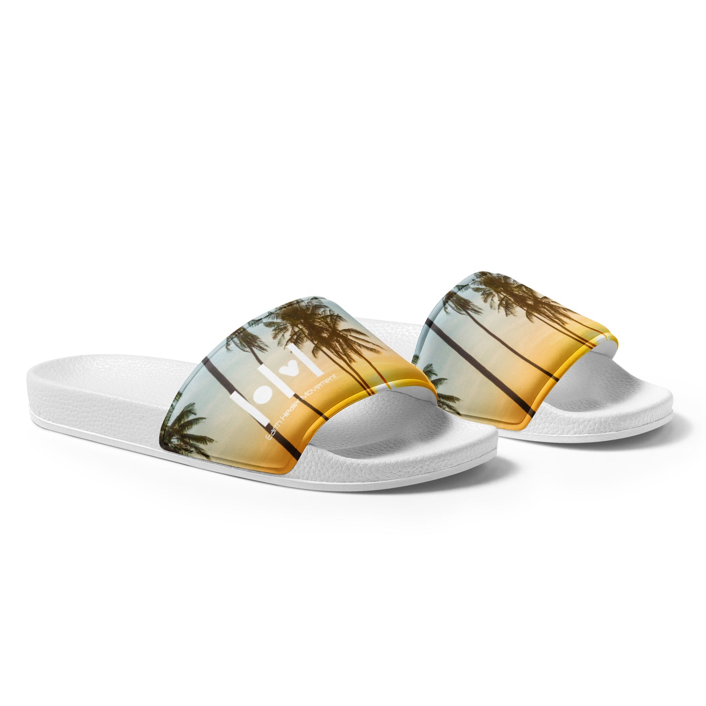 Men’s slides - palms yellow