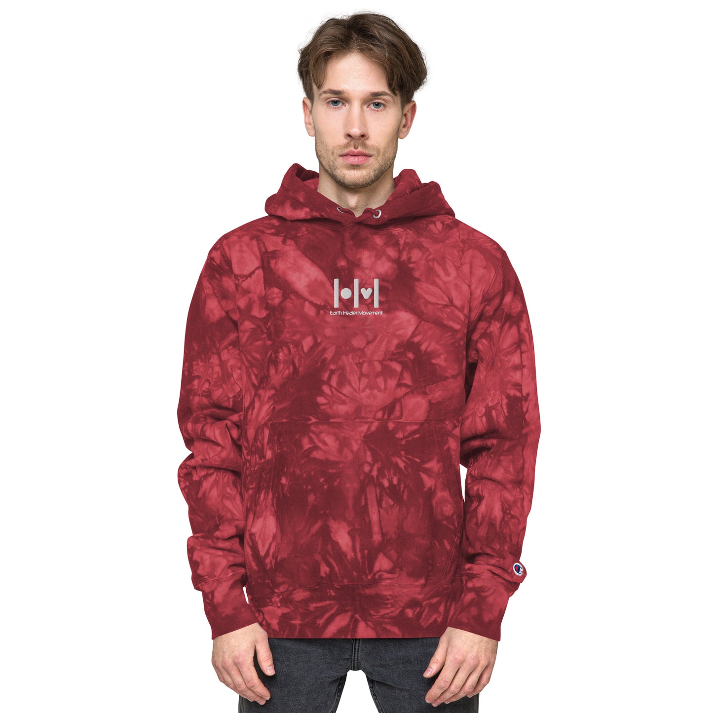 EHM Unisex Champion tie-dye hoodie