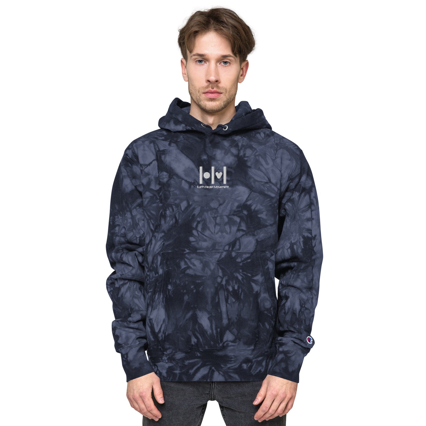 EHM Unisex Champion tie-dye hoodie