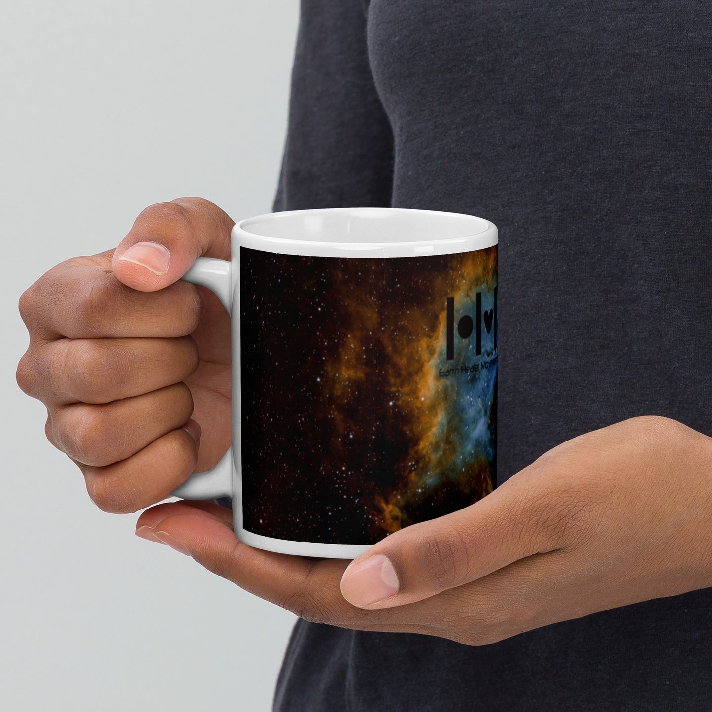 EHM Glossy mug - SPACE Brown Mustard Nebula