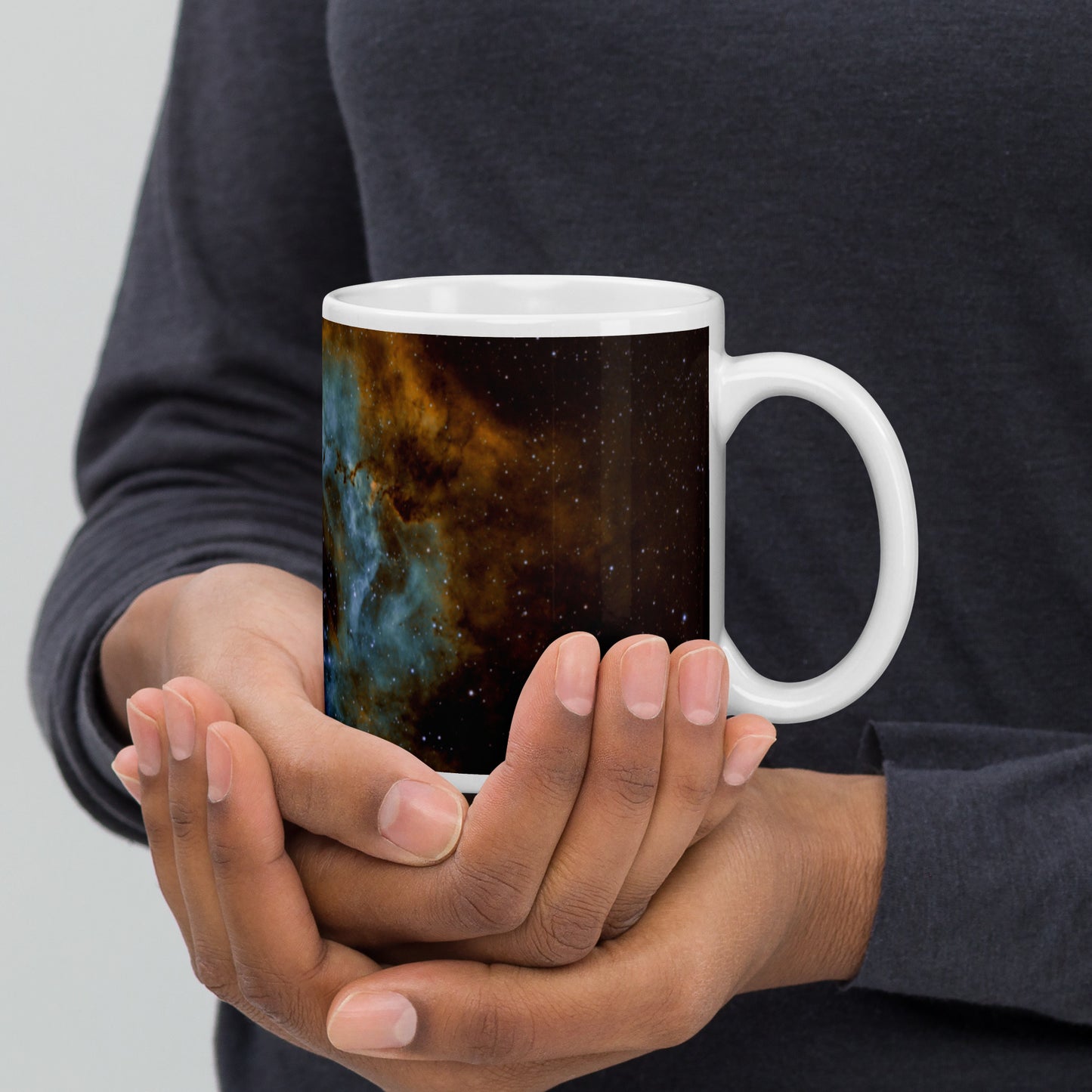 EHM Glossy mug - SPACE Brown Mustard Nebula