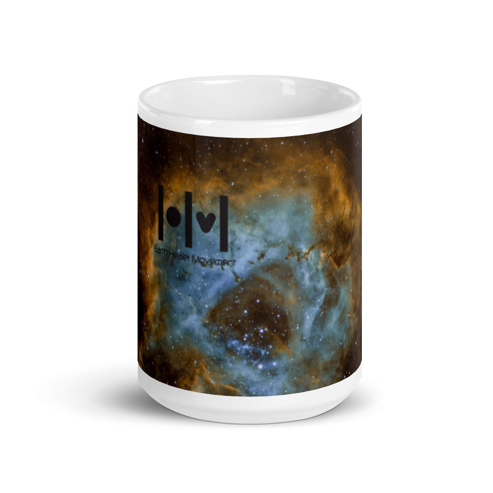 EHM Glossy mug - SPACE Brown Mustard Nebula