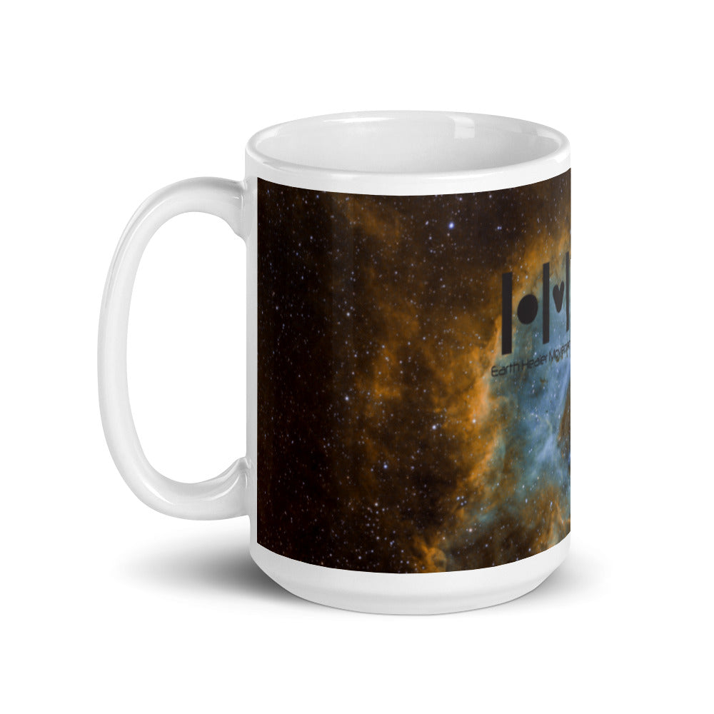 EHM Glossy mug - SPACE Brown Mustard Nebula