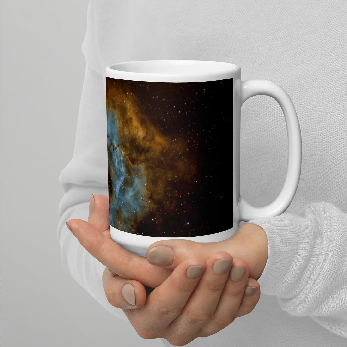 EHM Glossy mug - SPACE Brown Mustard Nebula