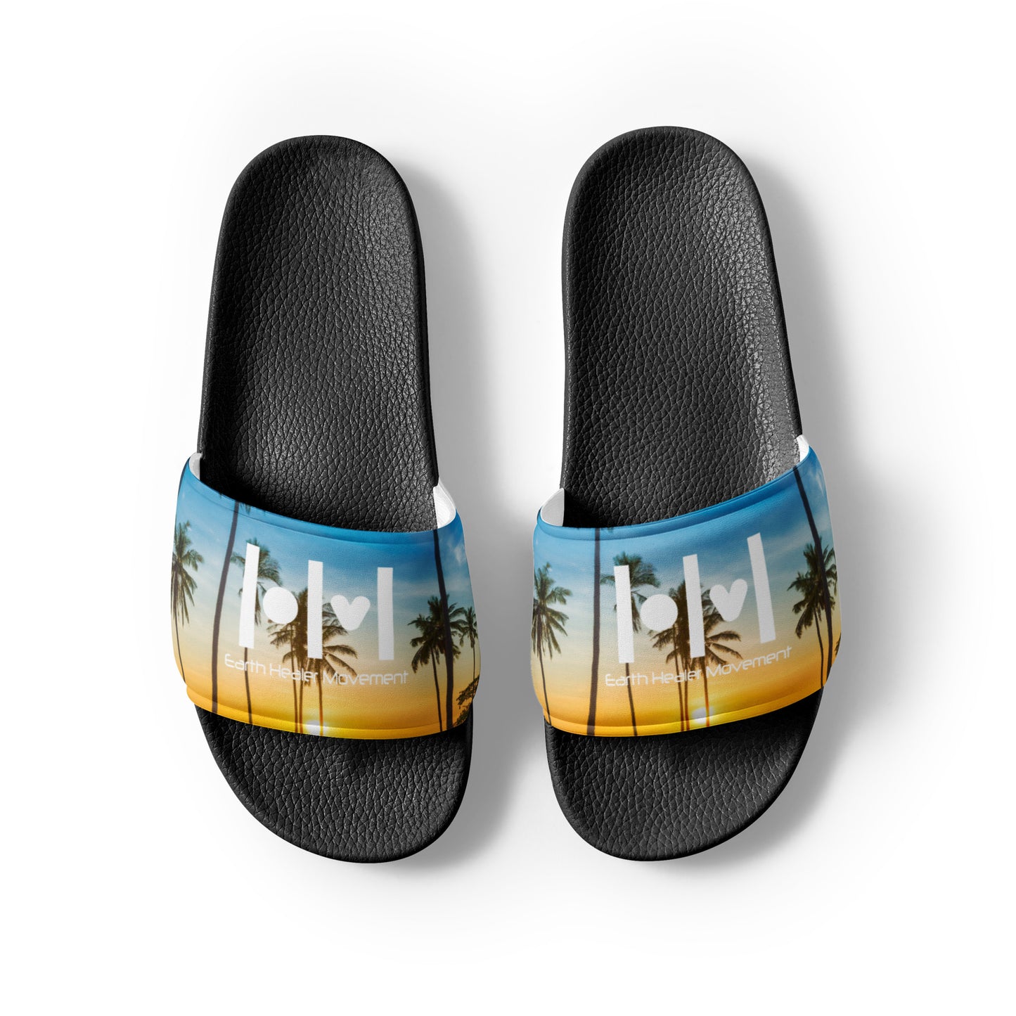 EHM Sunset Blue Yellow Women's slides