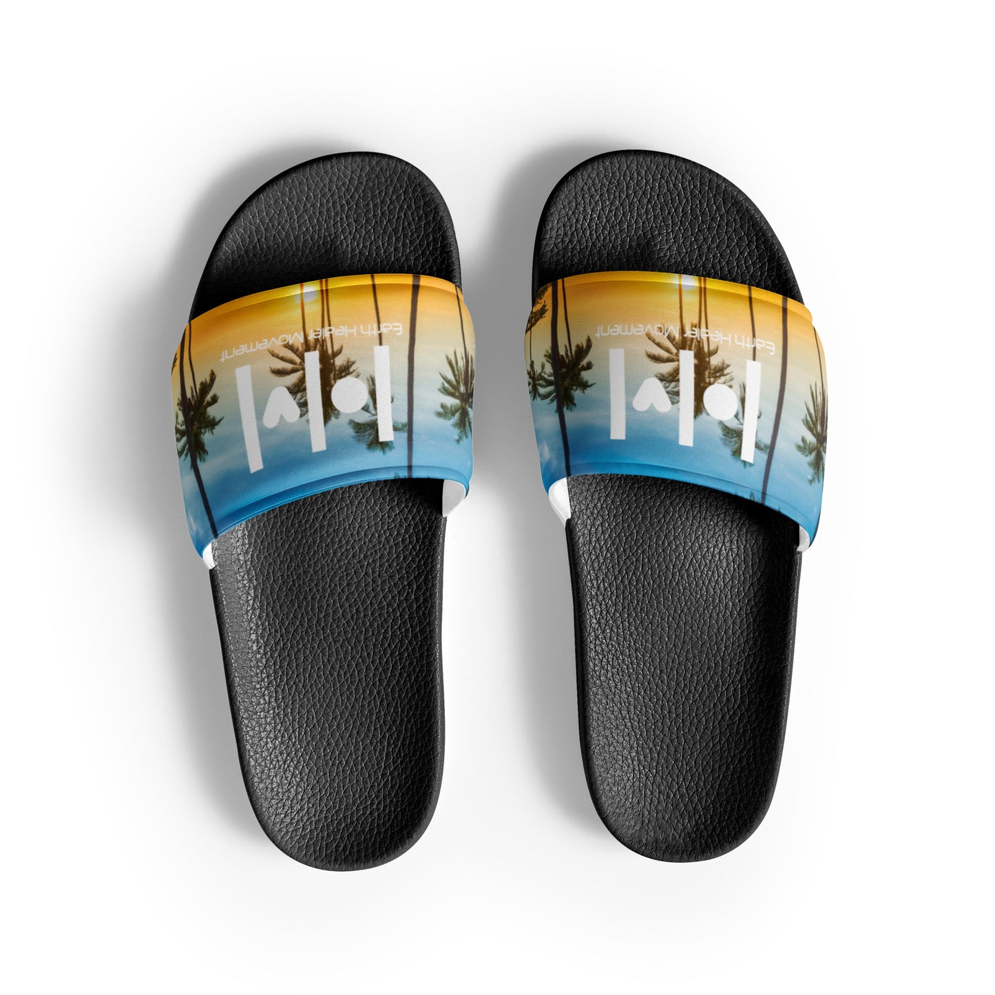 EHM Sunset Blue Yellow Women's slides