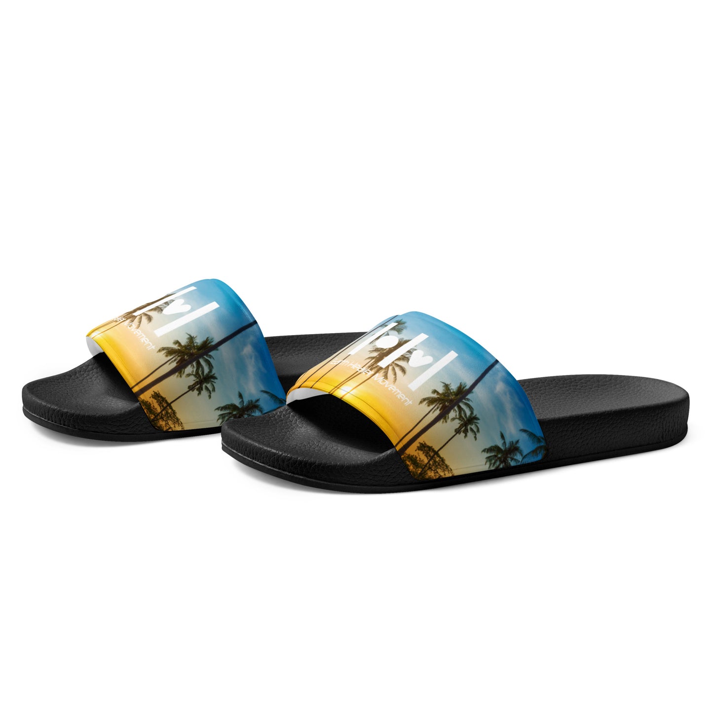 EHM Sunset Blue Yellow Women's slides