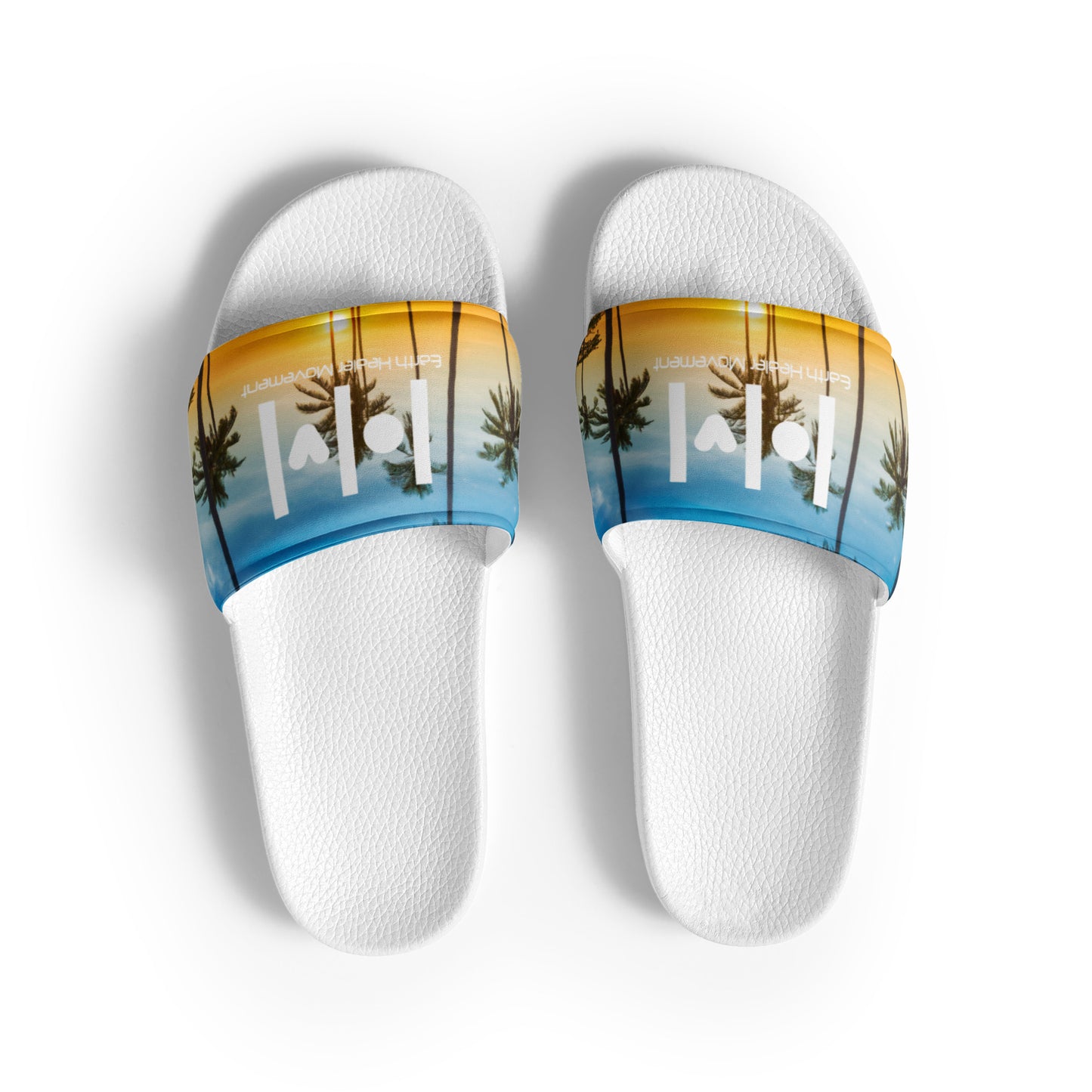 EHM Sunset Blue Yellow Women's slides